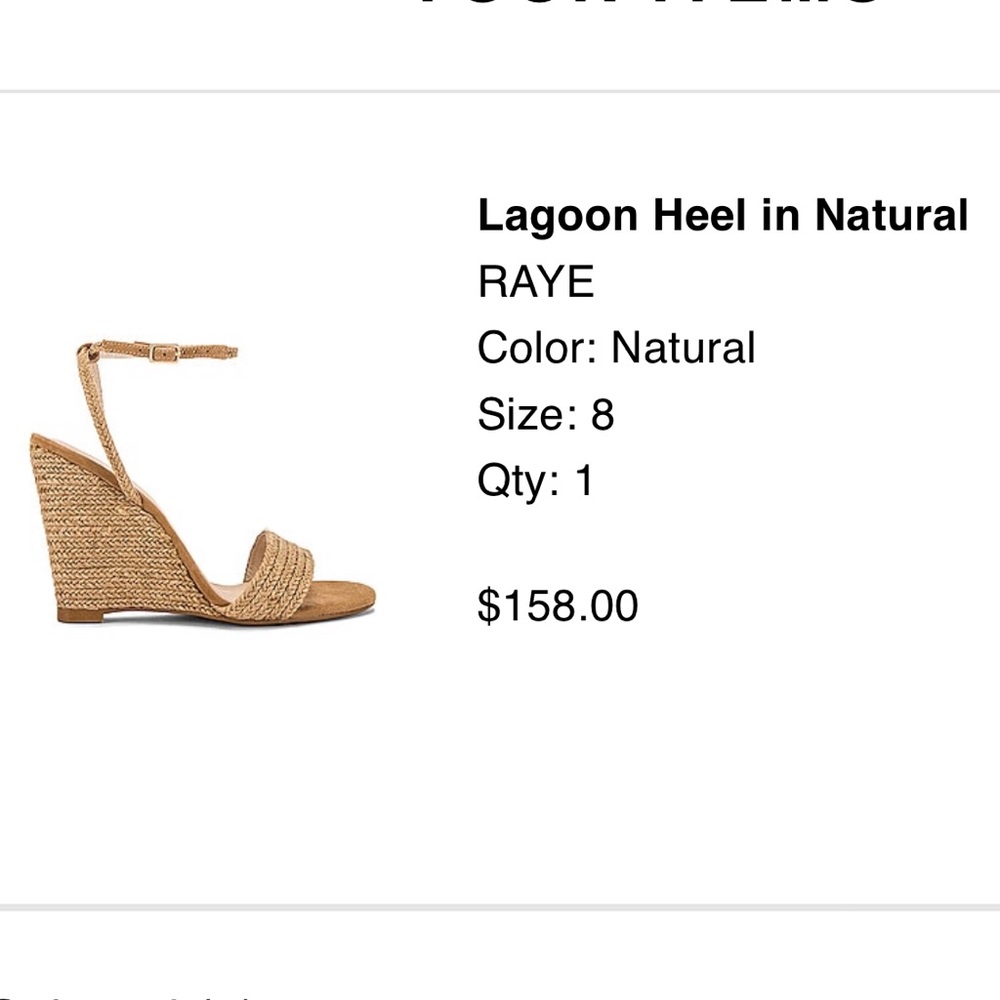 Brand new wedge sandals - only worn for photo shoot for 2 hours.